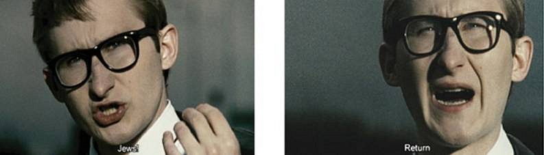 Yael Bartana
Jews Return Jews Return Jews Return, 2008
Digital print on photopaper (matte)
18 7/8 x 31 1/2 in. (48 x 80 cm)
Diptych of video stills. Edition 4/5 + 2 A.P.