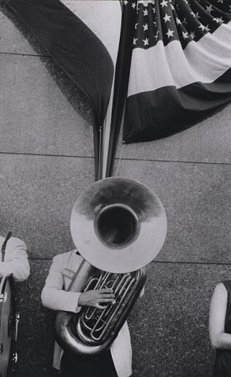 Robert Frank
Chicago-Political Rally, 1956; Printed c 1960s
Gelatin silver enlargement print (black & white)
13 x 8 in. (33 x 20.3 cm)
From The AmericansThe Americans, no. 58Printed by the photographer or under his direct supervision from the original negative on warm toned paper