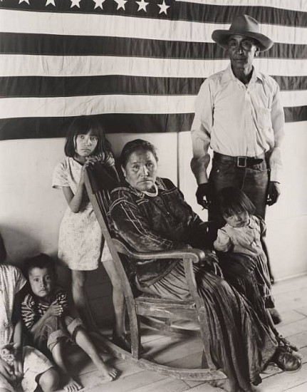 Laura Gilpin
They are Navaho (Francis Nakai and Family, Red Rock, Arizona), c. 1950
Gelatin silver print (black & white)
13 x 10 1/4 in. (33 x 26 cm)
Printed later