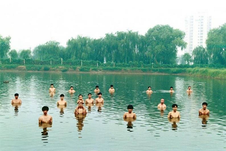 Zhang Huan
To Raise the Water Level in a Fish Pond (Middle), 1997
Chromogenic print (color)
40 3/4 x 60 1/4 in. (118.1 x 168.3 cm)
Edition 2/15