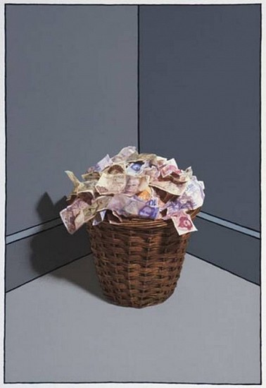 Patrick Hughes
Waste Paper, 1991
Screenprint
36 1/4 x 27 1/8 in. (92 x 69 cm)
Edition 14/75