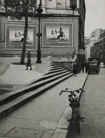 Andre Kertesz
Dubo, Dubon, Dubonnet, 1934
Gelatin silver print (black & white)
9 5/8 x 7 1/4 in. (24.5 x 18.4 cm)
Printed c. 1938-1940