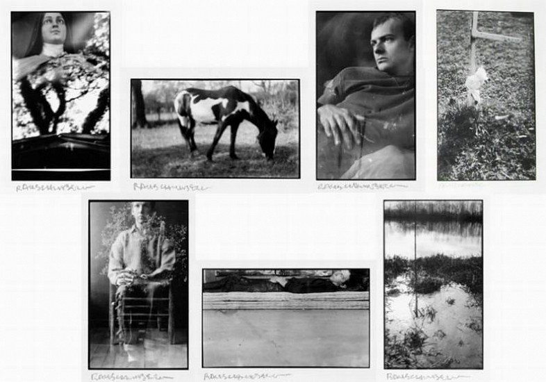 Robert Rauschenberg
Portfolio I, 1952
Gelatin silver print (black & white)
5 5/8 x 3 1/4 in. (14.3 x 8.3 cm)
Edition #4/15Portfolio of seven contact prints mounted to rag board