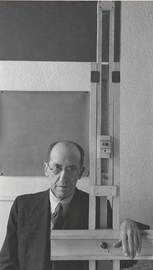 Arnold Newman
Piet Mondrian, New York City, 1942
Gelatin silver print (black & white)
9 11/16 x 5 9/16 in. (24.6 x 14.1 cm)
Mounted vintage print