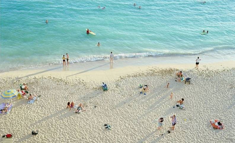 Richard Misrach
Untitled, 2002
Chromogenic print (color)
49 x 81 in. (124.5 x 205.7 cm)
Color print on Fuji Crystal Archive paperEdition 5 of 5 from the "On the Beach" seriesFramed to the artist's specifications