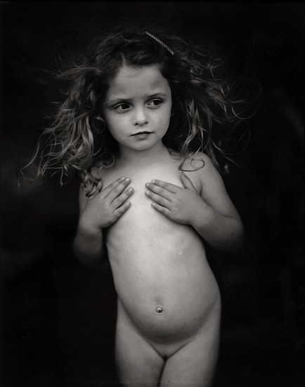 Sally Mann
Modest Child #1, 1988; printed before 1992
Gelatin silver enlargement print (black & white)
24 x 20 in. (61 x 50.8 cm)
From “Immediate Family” seriesEdition 12/25
Printed by the photographer from the original negative