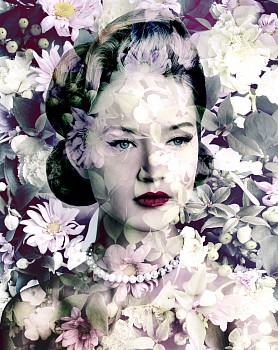 Val&eacute;rie Belin -&nbsp;Painted Daisy (Carmine Blush Chrysanths)