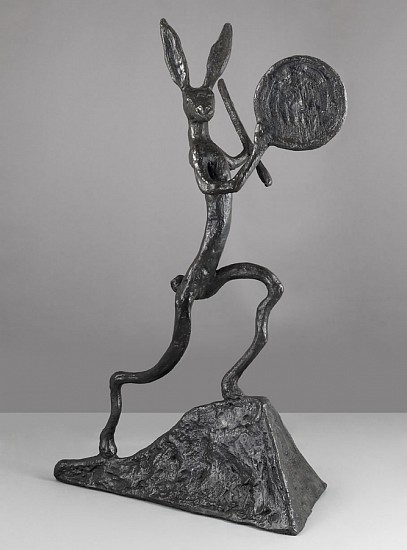 Barry Flanagan
Left Handed Drummer, 1997
Bronze
98 1/2 x 69 x 37 in. (250.2 x 175.3 x 94 cm)
Edition 1/8 + 2APs