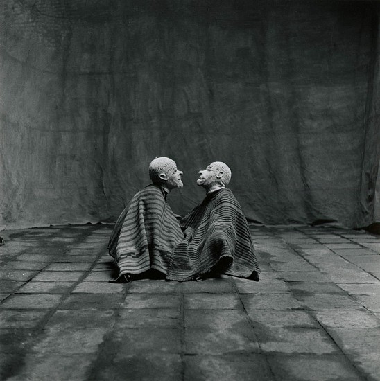 Irving Penn
Two Men in White Masks, Cuzco, 1948; Printed in 1984
Gelatin silver print (black & white)
10 1/2 x 10 1/2 in. (26.7 x 26.7 cm)
Edition of 20