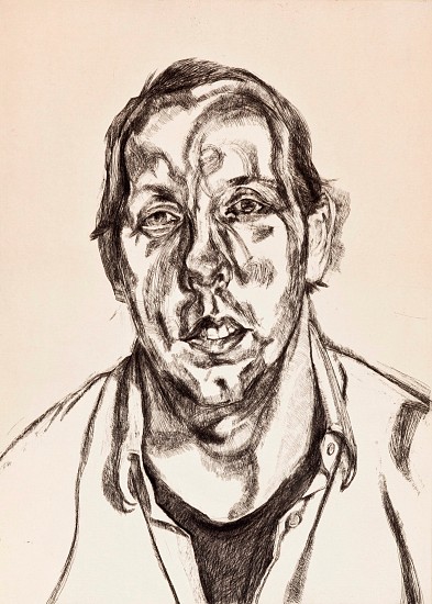 Lucian Freud
David Dawson, 1998
Etching
23 1/4 x 16 3/4 in. (59 x 42.5 cm)
Edition 28/46 + 12 APs