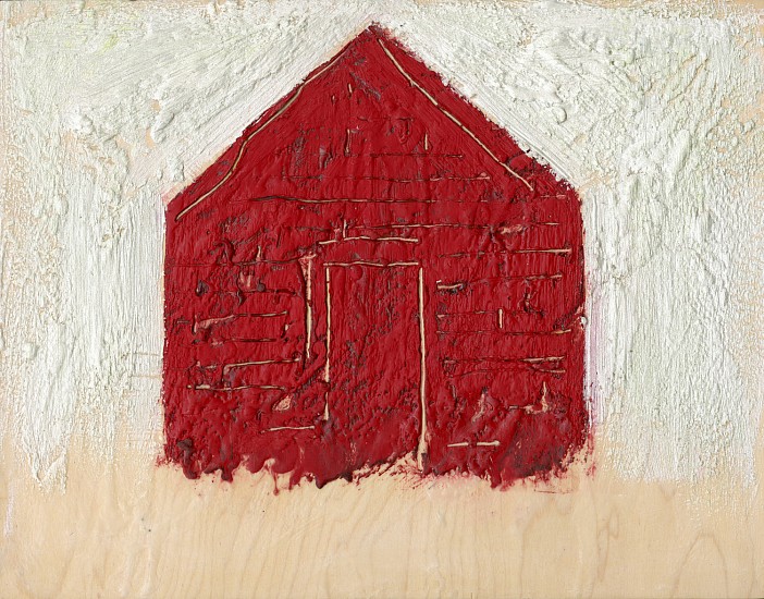 William Christenberry
Red Building, 2000
Encaustic painting with beeswax and oil on plywood
11 5/8 x 14 1/2 x 1 in. (29.5 x 36.8 x 2.5 cm)
Unique