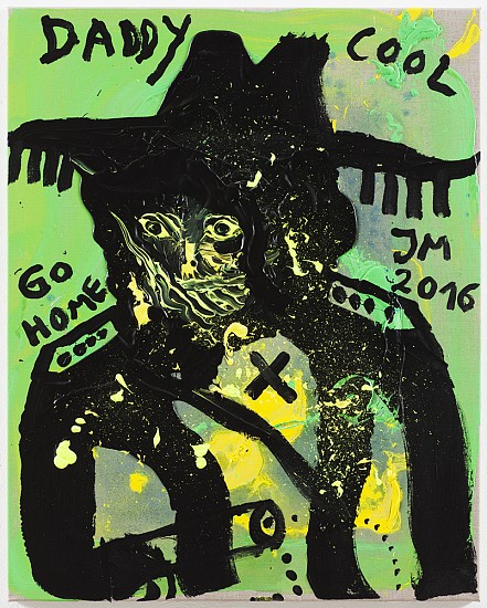 Jonathan Meese
MARSHALL RICHARD WAGNER DE DON DEPUTY BONBON AM PARSIFAL DE LOLLY "GEMEESE", YELL..., 2016
Acrylic on canvas
39 1/2 x 31 1/2 in. (100.3 x 80 cm)