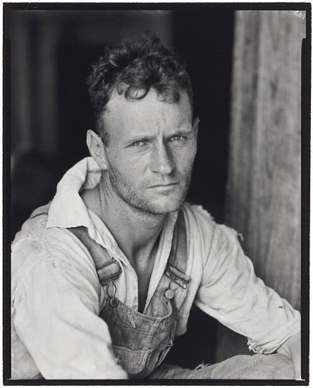 Walker Evans
Floyd Burroughs, Hale County, Alabama, 1936; printed 1969–1970
Gelatin silver print (black & white)
10 x 8 in. (25.4 x 20.3 cm)