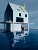 James Casebere, Blue House on Water #2
2018, Archival Pigment Print mounted to diabond