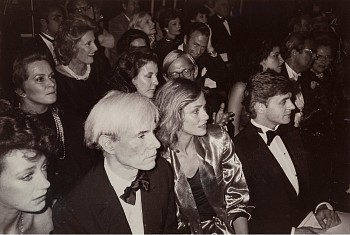 Christopher Makos -&nbsp;Fame (Marisa Beresnson, Andy Warhol, Laren Hutton, Mikhail Baryshinkov) at a Fashion Show in New York City, October 4, 1982