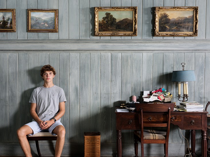 Tina Barney
The Paneled Wall, 2018
Archival pigment print on Canson Infinity Baryta Photographique paper
30 x 40 in. (76.2 x 101.6 cm)
Edition 1/5 (no APs)