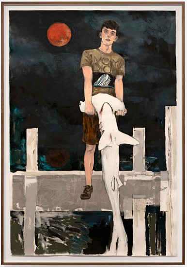 Hernan Bas
Eclipsed, 2019
Acrylic on arches oil paper
75 1/4 x 51 1/4 in. (191.1 x 130.2 cm)