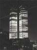 Monika Baumgartl, World Trade Center mit Flugschneise, New York / World Trade Center wiht Flight Path, New York
1978, Gelatin silver print (black & white)