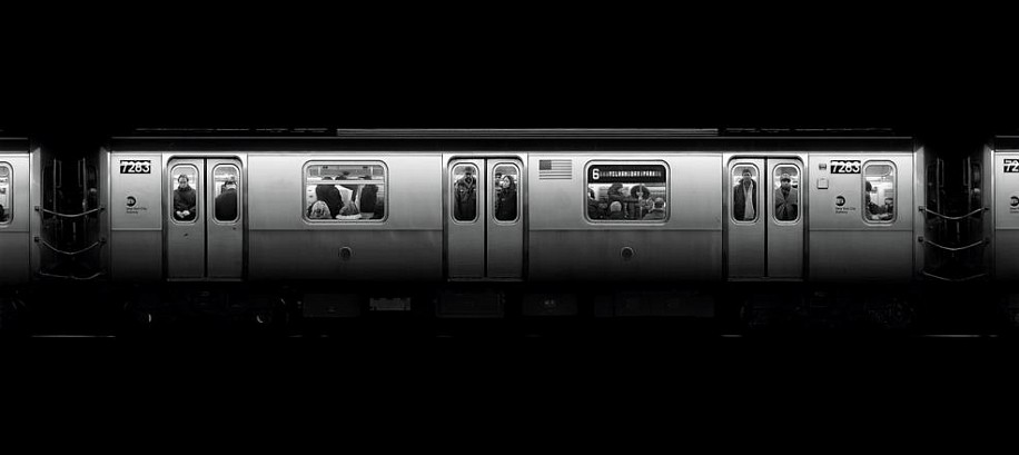 Adam Magyar
#7283, New York, 2010; Printed 2014
Gelatin silver print (black & white)
31 1/2 x 70 3/4 in. (80 x 179.7 cm)
From ""Stainless"" seriesEdition 2/6